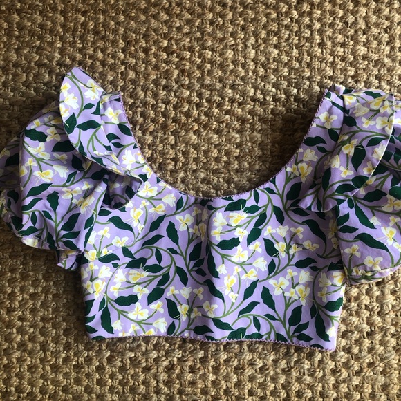 New: Agua by Agua Bendita Nova Lila Top. Size Large - Picture 3 of 16